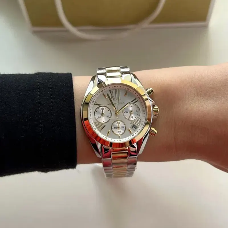 Michael Kors Mini Bradshaw Two-tone Fashion Ladies Watch- MK5974